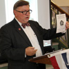 General Sessions Judge Tommy Moore welcomes guests to a Living History Performance in Dresden, Tennessee, on November 6, 2016. The historical skit portrayed the life of Second Lieutenant Herbert Jones of Dresden, who was killed in action in France in July, 1918.