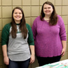 Seth Reid (left to right), Jordan Sellers, and Jessica Barton pause for a photo while working as salespersons during the annual Phi Alpha Theta-sponsored Franco-American Confection and Bake Sale on March 22, 2017.
