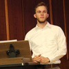 Phi Alpha Theta member Seth Reid delivers a paper on “The Fall of Tenochtitlan: The Difficult Distinction between Civil War and Conquest” at the Union University Scholarship Symposium on April 25, 2017.