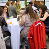 Attendees at the History Department Awards Banquet on May 4, 2017, enjoy food and fellowship together to begin the evening.