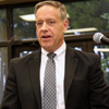 Dr. Henry Allen speaks about Martin Luther's attitude toward history as the featured speaker at the History Department Awards Banquet on May 4, 2017.