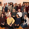 Attendees at the History Department/Phi Alpha Theta French Christmas dinner on December 9, 2017, start the evening with a group photo. They are: (on floor, left to right) Kaylee Reid, Dr. Stephen Carls, Katherine Cheshire, and Leah Atkins; (sitting, left to right) Brittany Staggs, Marylee Barker, Brenda Briley, Nancy Thomas, and Lisa Bates; (standing, left to right) Dr. Terry Lindley, Brayden Williams, Robert Briley, Seth Reid, Christopher Hearn, Susannah Murphine, Luke Sower, Jessica Barton, Dr. Henry Allen, Haelim Allen, Dr. Keith Bates, and Dr. David Thomas. Photo by Alice-Catherine Carls
