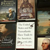 The history books that the Delta-Psi chapter of Phi Alpha Theta purchased for Union University's library with its Best Chapter Award prize of $250 are displayed in the school's library on December 7, 2017. Photo by Kristi Woody