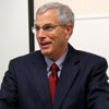 Dr. David Thomas speaks to some 35 people about “Holiness Holds Forth in Time: Theology and the Past” at the Fall Colloquium of Union's School of Theology and Missions on November 2, 2017.