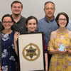 Phi Alpha Theta members join together for a photo at the Delta-Psi chapter's fall semester plenary meeting on September 20, 2018. They are: (left to right) Dr. Keith Bates, Audrey Cagle, Will Choate, Lillie Salazar, Macon Bullock, Leah Atkins, Dr. Henry Allen, Lauren Butler, Luke Sower, Megan Ledbetter, Christopher Hearn, and Dr. Stephen Carls. Photo by Lynn Tucker