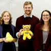 Delta-Psi chapter officers for 2018-2019 and 2019-2020 join together for a group photo at the Phi Alpha Theta spring semester plenary meeting. They are: (left to right) Lauren Butler (president, 2018-2019); Reagan Smith (secretary, 2019-2020); Megan Ledbetter (secretary 2018-2019; vice president, 2019-2020); Luke Sower (president, 2019-2020; vice president, 2018-2019); Katie Allison (senator, 2018-2019 and 2019-2020); and Mac Hazlerig (senator, 2019-2020). Photo by Sarah Goff