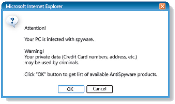 Attention Dialog box