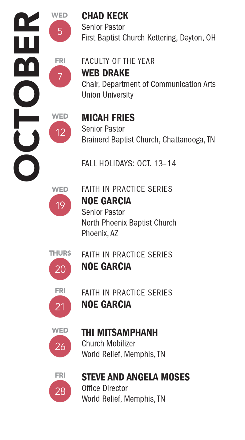 October Dates