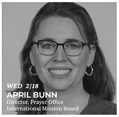 Feb. 18 - April Bunn