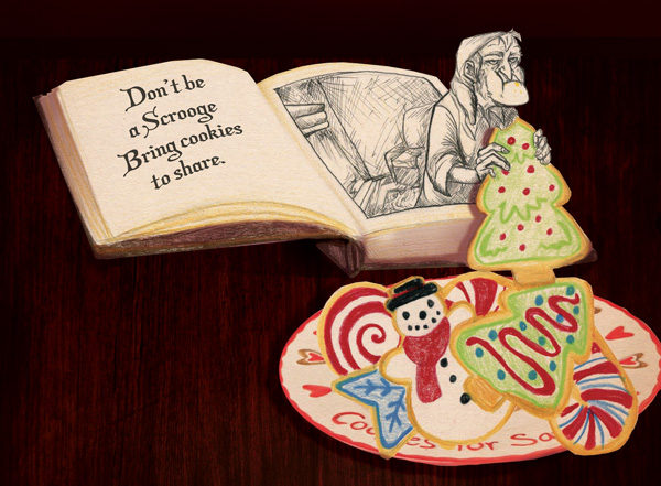 English/Barefoots Joe: DIY A Christmas Carol & Cookie Exchange