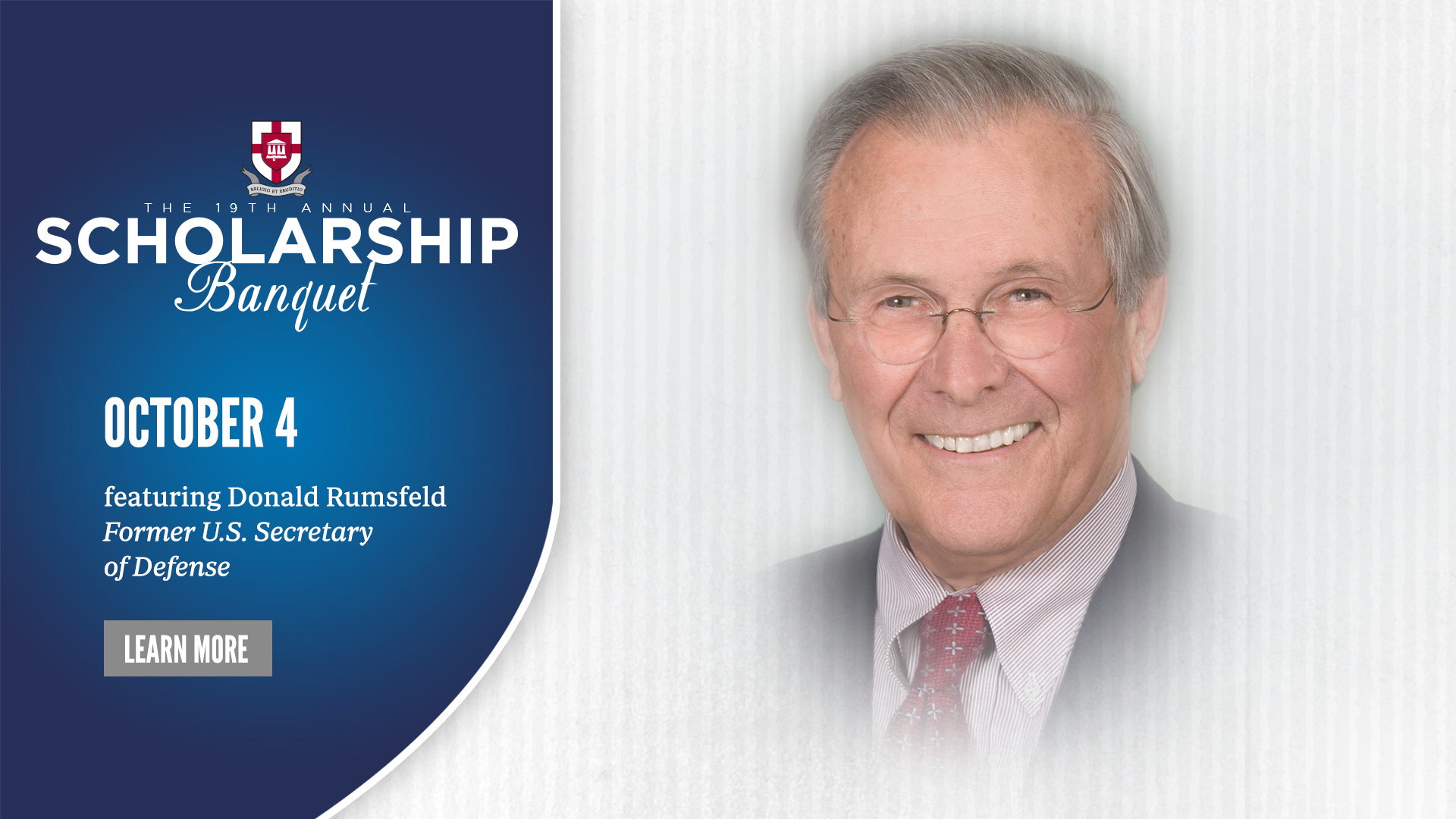 Scholarship Banquet: Donald Rumsfeld