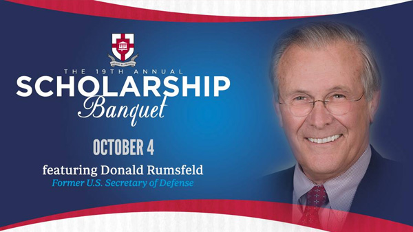 Scholarship Banquet: Donald Rumsfeld