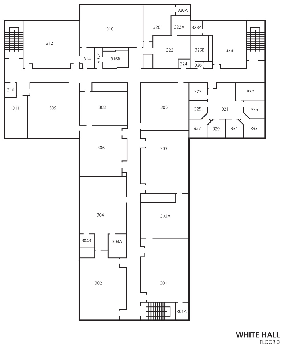 White Hall Floor 3 Map