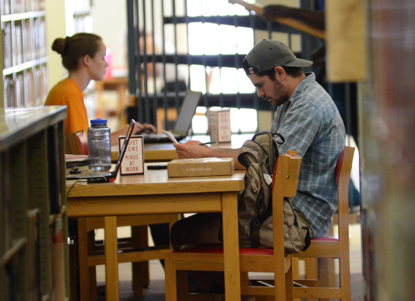 students in Library
