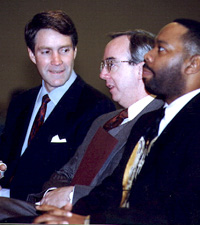 U.S. Senator Bill Frist, Dr. David S. Dockery and Rev. Lawrence Ragland