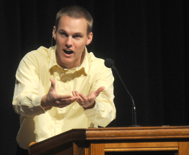 David Platt speaks during Faith in Practice week. (Photo by Morris Abernathy)