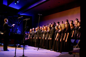 The University Singers are one group who will participate in the annual "A Union Christmas" Dec. 6. (Photo by Deanna Santangelo)