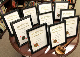 Union's Phi Alpha Theta chapter has won 10 consecutive  "Best Chapter" awards from the national Phi Alpha Theta organization.