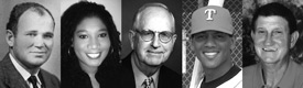 Inductees to Union's Sports Hall of Fame include (from left) M.C. Joyner Jr., Michelle Street-Czapp, Buford Matlock, Luis Ortiz and Jeff Richey.