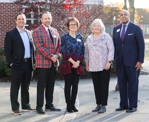 Joining the Union Board of Trustees at their Dec. 3 were new members (from left) Adam Dooley, Jeff Perkins, Ramona Yates, Kay Griffin and Willie McLaurin. (Photo by Kristi Woody)