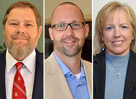 Ben Mitchell, Bryan Carrier and Michele Atkins assume new leadership positions at the start of the 2014-15 academic year.