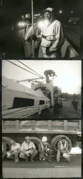 Images from Julian Williamson's third film <i>Road Work</i>.