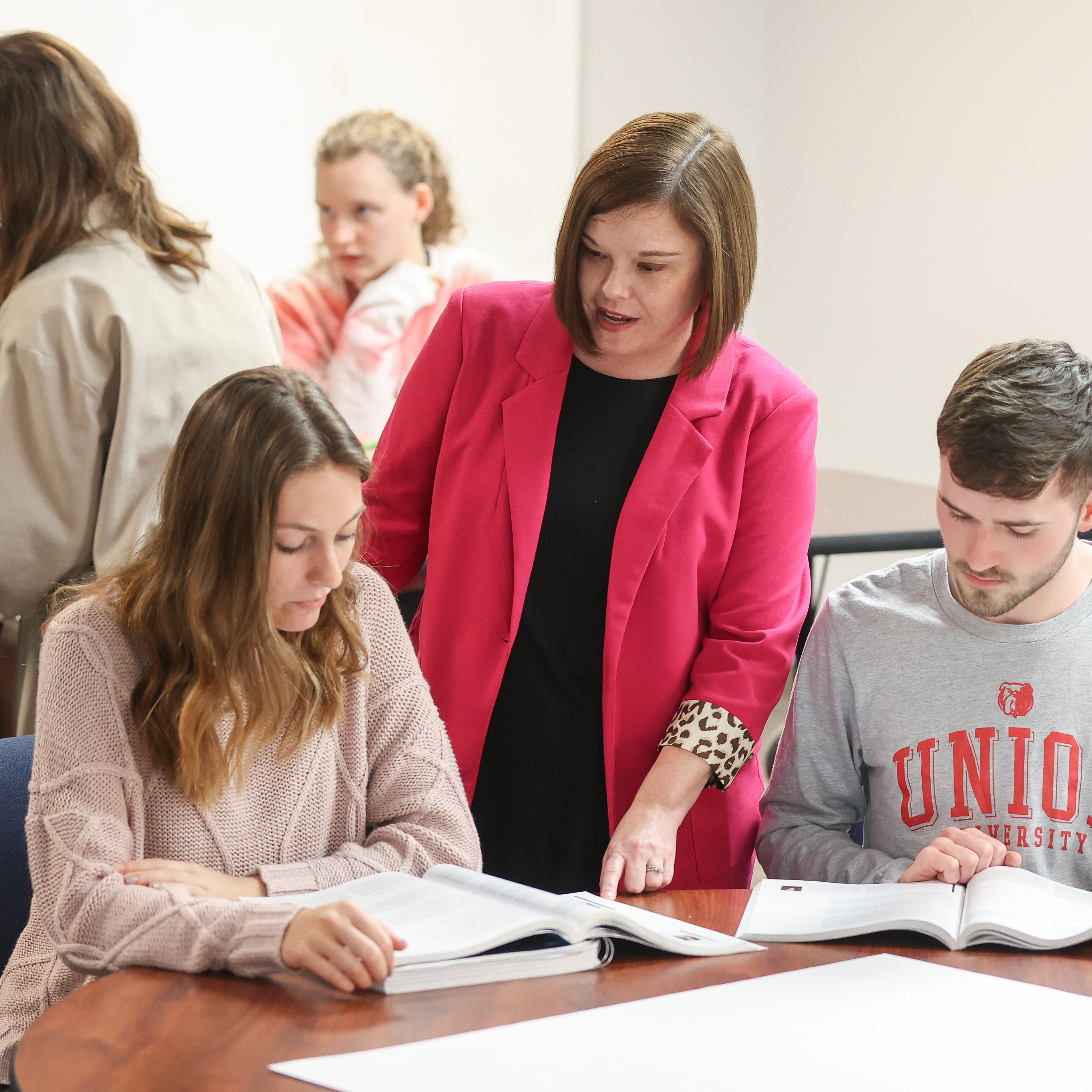 Mandy Cates, director of accreditation and assessment at Union’s School of Education, helps prepare students for a career in education. (Photo by Kristi Woody) 