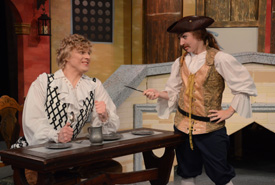 The Union University Players will present the production "A Servant of Two Masters" in the W.D. Powell Theatre through Nov. 19. (Photo by Jacob Moore)