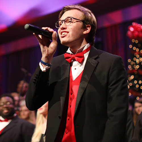 Students perform in the annual Union Christmas concert in 2019. (Photo by Kristi Woody)