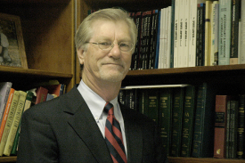 Accounting and business law professor David Austill will spend four months in Bulgaria as part of a grant from the Fulbright Program. (Photo by Lauren Laster)
