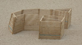 Lee Benson's sculpture, "Title Wave," sits on Bondi Beach in Sydney Harbor, Australia.