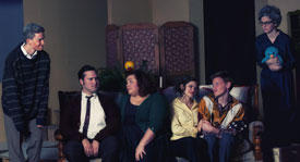 Cast members of "A Barrel Full of Pennies." The play opens Oct. 5. 