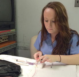 Courtney Berger is the first Union student to work with the undergraduate research program at University of Tennessee Health Science Center.