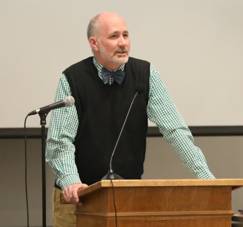 Brad Green, professor of theological studies at Union, is the author of a new book about Augustine of Hippo. (Photo by Sarah Goff)