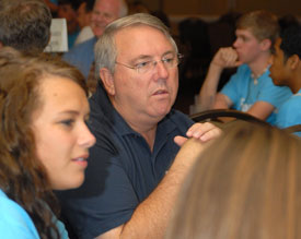 Michael Chute, professor of communication arts, was named the Journalism Educator of the Year by the Southeast Journalism Conference. (Photo by Kristi McMurry)