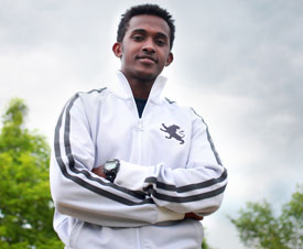 Union student Denis Bisangwa hopes to use his Union education to benefit his native Rwanda. (Photo by Morris Abernathy)
