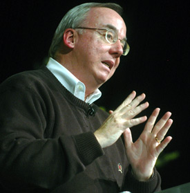 Union President David S. Dockery speaks Nov. 26 at the Building Bridges conference. (Photo by Kristen Nicole Sayres)