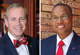 Dub Oliver (left) and Logan Hampton.