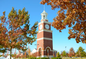 Miller Tower in the fall. (Photo by Ebbie Davis)