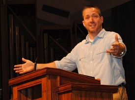 J.D. Greear speaks at Union Sept. 15 during GO Week. (Photo by Victoria Stargel)