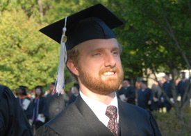 Greg Poore received the Elizabeth Tigrett Medal during Union's spring commencement service May 19. (Photo by Morris Abernathy)