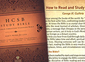 The new HCSB Study Bible includes contributions from David S. Dockery, Ken Easley, George Guthrie and Ray Van Neste.