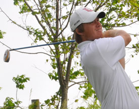 Union golfer Matt Kelley helped the golf team win one of Union's six conference titles in 2010-2011. (Photo by Steven Aldridge)