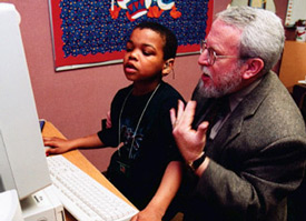 Special education professor Ralph Leverett was one of five local citizens to receive a Jefferson Award this year. (Photo by Jim Veneman)