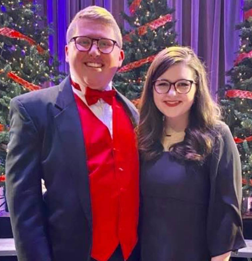 Kolby Atkins and Kaylen Williams were two of the four Union students who recently won awards from the Mid-South National Association of Teachers of Singing competition.