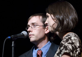 Andy and Laura Pettigrew at the International Mission Board commissioning service Nov. 7 in Springfield, Ill. The Pettigrews will leave for Botswana in the spring. (IMB photo)