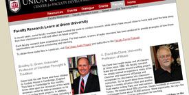 Two new interviews have been posted on the faculty research leave website.