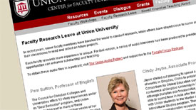 Six new interviews have been posted on the faculty research leave website. 