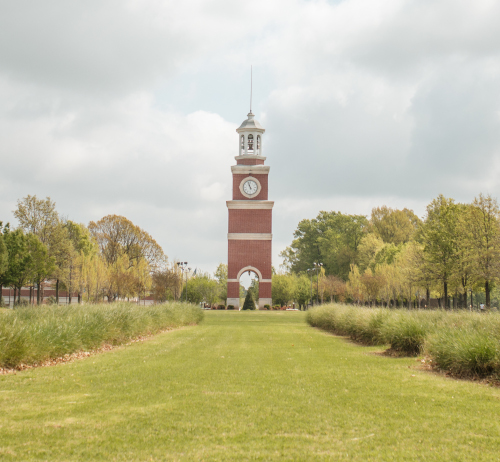Miller Tower on the Union campus. (Photo by Kristi Woody)