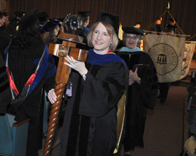 Jeannette Russ, associate professor of engineering, was named Faculty of the Year at Awards Day ceremonies May 9. (Photo by Morris Abernathy)